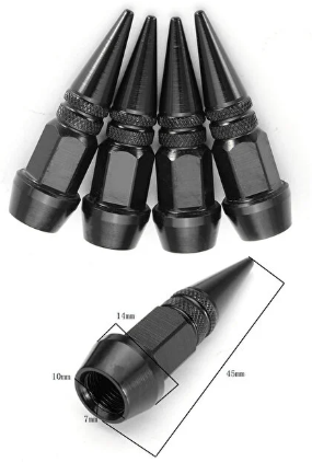 Sibop Kapağı Sivri 45mm Siyah