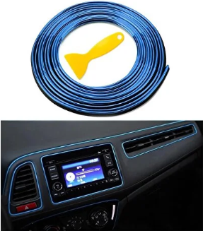 Trim Fitili 5mt Krom Mavi